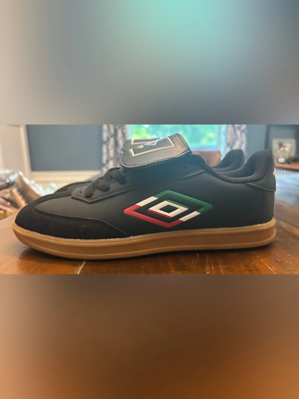 Retro Umbro Black Soccer Sneakers Size 6  NWT
